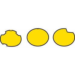 Juego adhesivos porta números oval TECNOSEL Kreidler Florett RS-GS