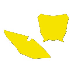 BLACKBIRD Plate Stickers Yellow Honda CRF450R