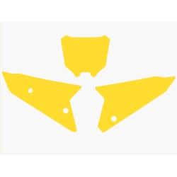 BLACKBIRD Plate Stickers Yellow Honda CRF450