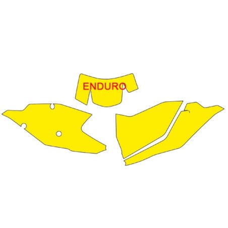 BLACKBIRD Plate Stickers Yellow KTM EXC/EXC-F