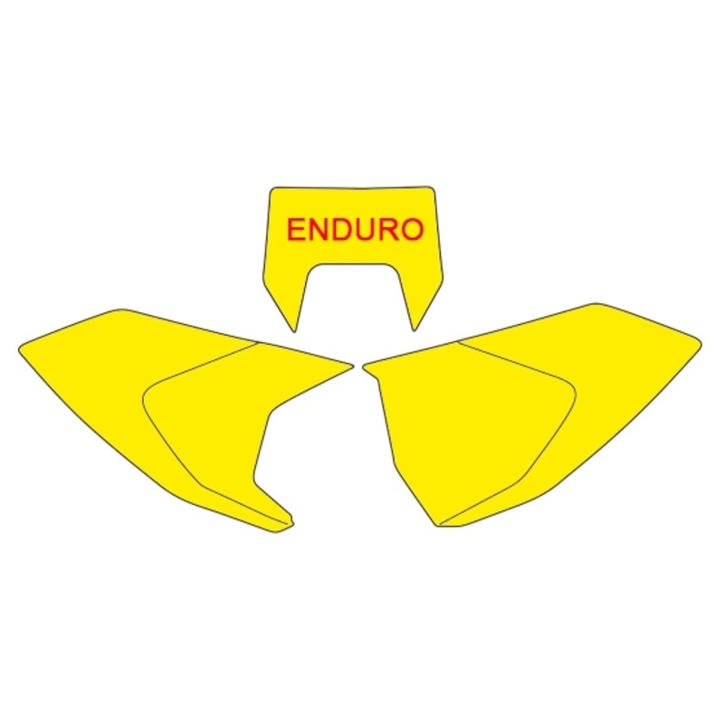 BLACKBIRD Plate Stickers Black Husqvarna TE/FE