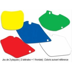 Juego adhesivos porta números BLACKBIRD verde Husqvarna