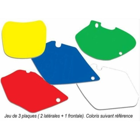 Juego adhesivos porta números BLACKBIRD verde Husqvarna