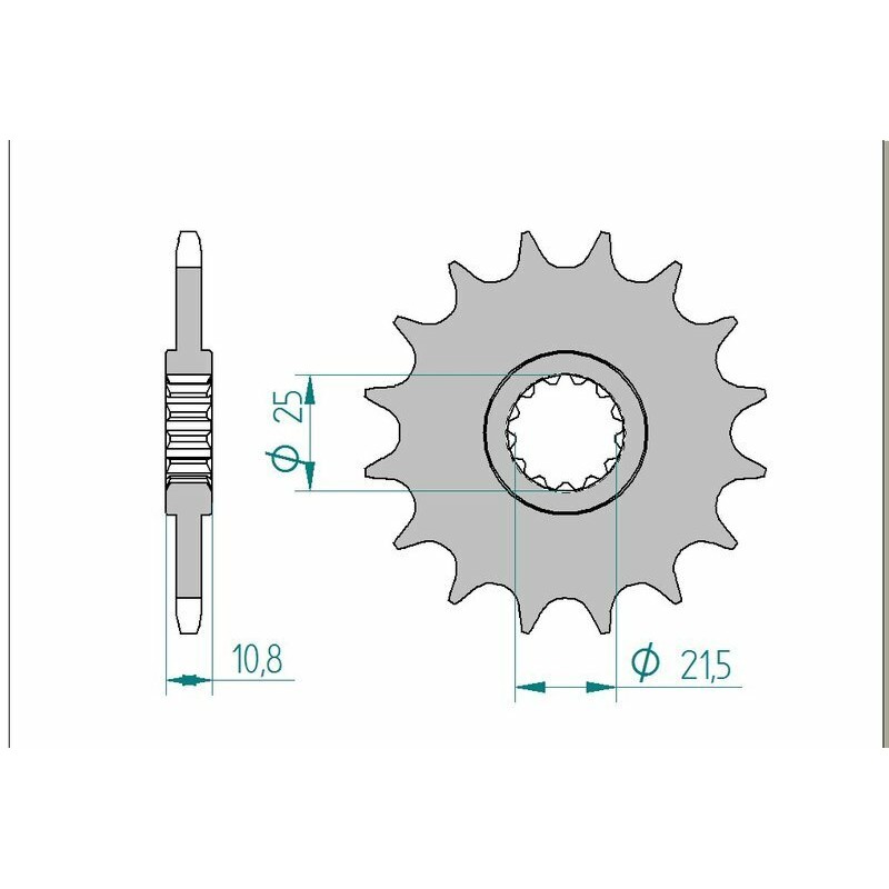 Kit de cadena AFAM 520XMR3 15/46 Standard - corona Standard 12604