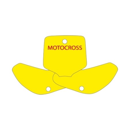 BLACKBIRD Plate Stickers Yellow KTM EXC