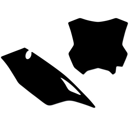 Kit adhesivos portanúmeros Blackbird KX450 19 standard/negro