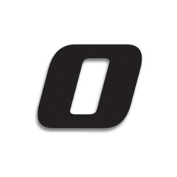 Numeros de carrera negro - Pack de 3 Uds BLACKBIRD PVC 5049/20/0