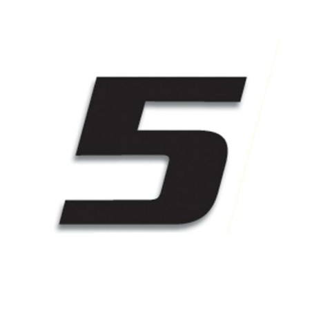 Numeros de carrera negro - Pack de 3 Uds BLACKBIRD PVC 5049/20/5