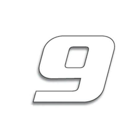 Numeros de carrera blanco - Pack de 3 uds BLACKBIRD PVC 5049/10/9