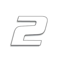 Numeros de carrera blanco - Pack de 3 uds BLACKBIRD PVC 5049/10/2