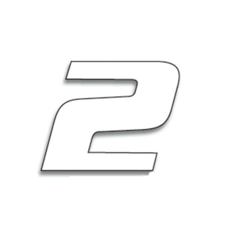 Numeros de carrera blanco - Pack de 3 uds BLACKBIRD PVC 5049/10/2