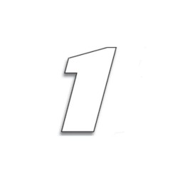 Numeros de carrera blanco - Pack de 3 uds BLACKBIRD PVC 5049/10/1