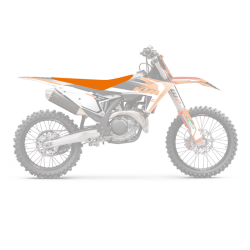 Funda de asiento BLACKBIRD Pyramid naranja - KTM SX-SXF 2
