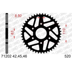 Kit de cadena AFAM 520XLR2 13/45 Standard - corona Standard 71202 2